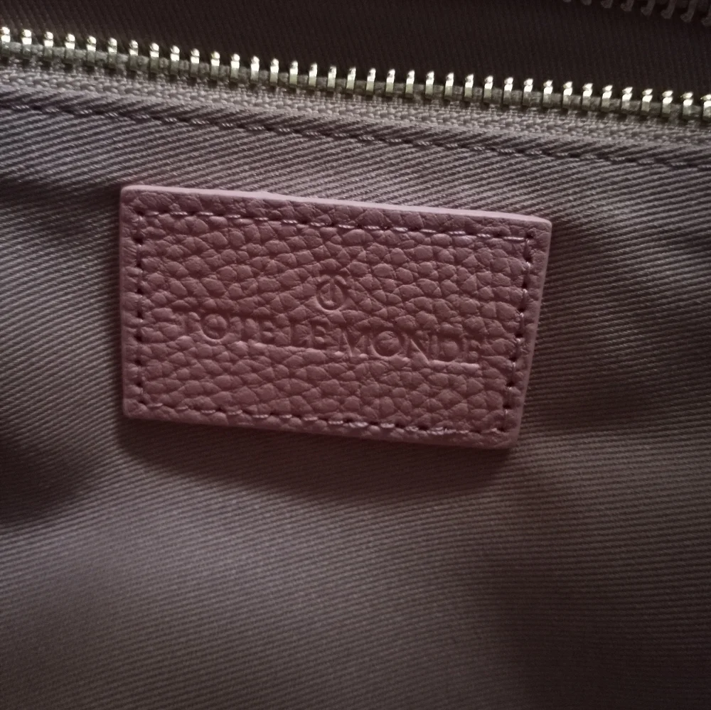 Tote Le Monde Handmade Butter Soft Pebbled Leather Petal Pink Barcelona Bag NWOT